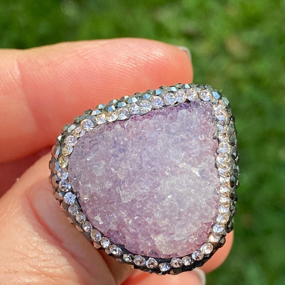 Statement Amethyst Ring - image 3